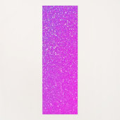 Sparkling Rosa Lila Glitzer Ombre Hell Cool Yogamatte (Vorderseite)