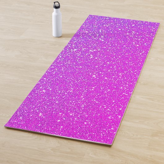 Sparkling Rosa Lila Glitzer Ombre Hell Cool Yogamatte (Beispiel)