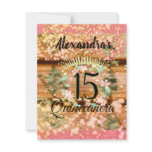 Sparkling Rose Gold Quinceñera Prinzessin Spanisch