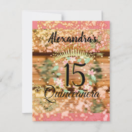 Sparkling Rose Gold Quinceñera Prinzessin Spanisch