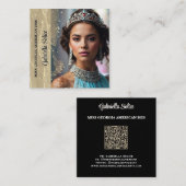 Sparkling Sand Foto Business Card Quadratische Visitenkarte (Vorne/Hinten)