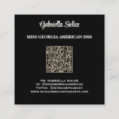 Sparkling Sand Foto Business Card Quadratische Visitenkarte (Rückseite)