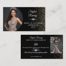 Sparkling Sand Pageant Business Card Visitenkarte