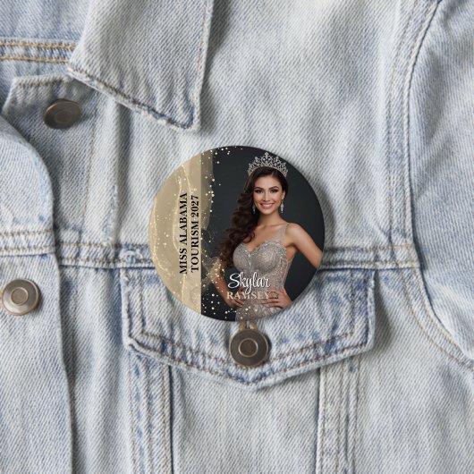 Sparkling Sand Pageant Photo Button (Beispiel)