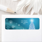 Sparkling-Schneelandschaftslabel personalisieren (Insitu)