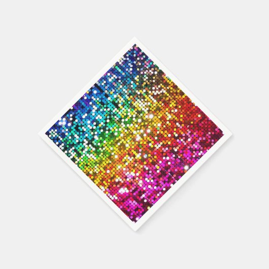 Sparkling-Sequins Serviette (Ecke)