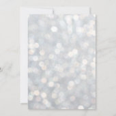 Sparkling Silver Ballroom 40. Geburtstag Einladung (Rückseite)