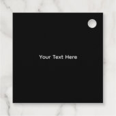 Sparkling Silver Cat Geschenkanhänger (Rückseite)