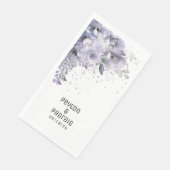 Sparkling Silver Mauve Wedding Long Dinner Napkins Serviette (Ecke)