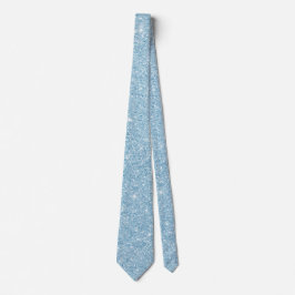 Sparkling Sky Blue Glitzer Neck Tie Krawatte