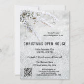 Sparkling Snow Christmas Company Open House QR in Einladung (Vorderseite)