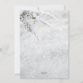 Sparkling Snow Christmas Company Open House QR in Einladung (Rückseite)