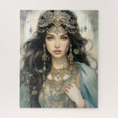 Sparkling Splendor: Indischer Juwel Puzzle (Vertikal)