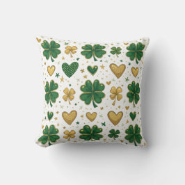 Sparkling St. Patrick's Pattern Design Kissen