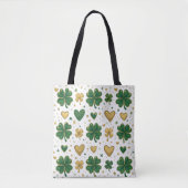 Sparkling St. Patrick's Pattern Design Tasche (Vorderseite)