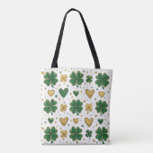 Sparkling St. Patrick's Pattern Design Tasche (Rückseite)