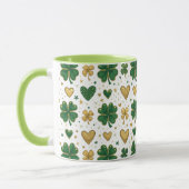 Sparkling St. Patrick's Pattern Design Tasse (Links)