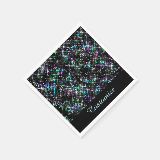 Sparkling Star Dust Napkins Serviette (Ecke)