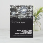 Sparkling Star Feier Einladung Karte (Stehend Vorderseite)