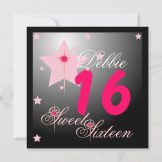 Sparkling Stars 16 . Geburtstag-Customize Einladung