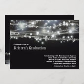 Sparkling Stars Abschluss Einladung (Vorne/Hinten)