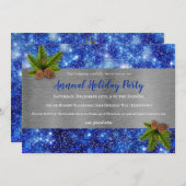 Sparkling Stars Feiertag Einladung (Vorne/Hinten)