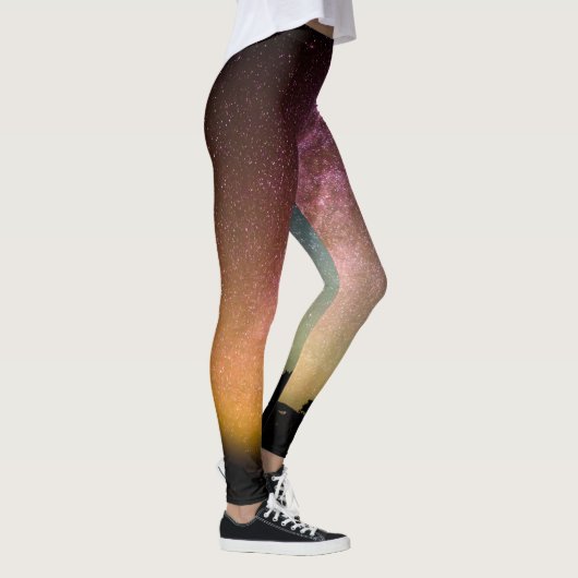 Sparkling Stars Rainbow Galaxy Leggings (Rechts)