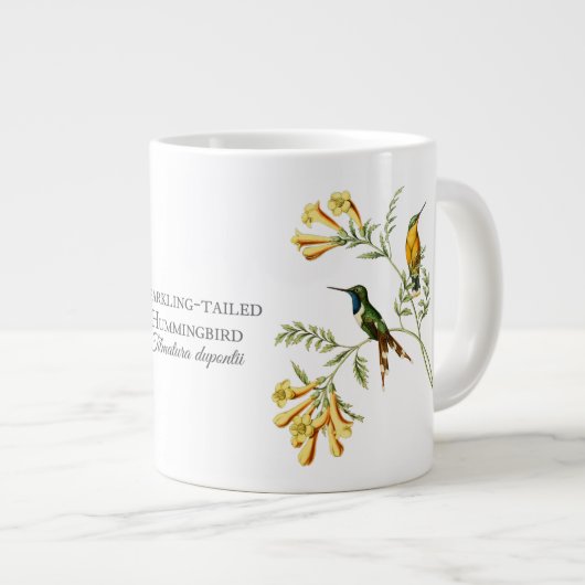 Sparkling Tail Hummingbird Jumbo Tasse (Vorderseite Rechts)
