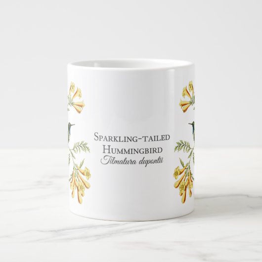 Sparkling Tail Hummingbird Jumbo Tasse (Vorderseite)