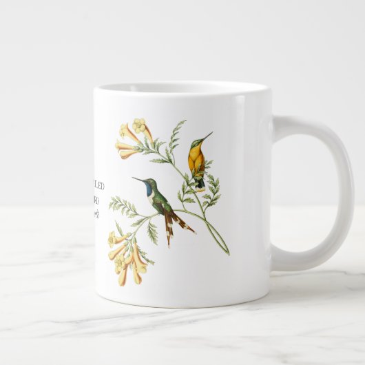 Sparkling Tail Hummingbird Jumbo Tasse (Rechts)