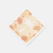 Sparkling Tropical Palm Tree Silhouette Serviette (Ecke)