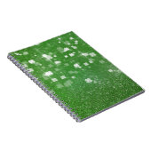 Sparkling Twinkle Glitzer Clover - Notebook Notizblock (Rechte Seite)