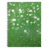 Sparkling Twinkle Glitzer Clover - Notebook Notizblock (Vorderseite)