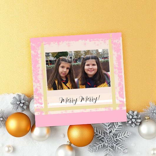 Sparkling Twins Gerahmtes Foto, monogramiert