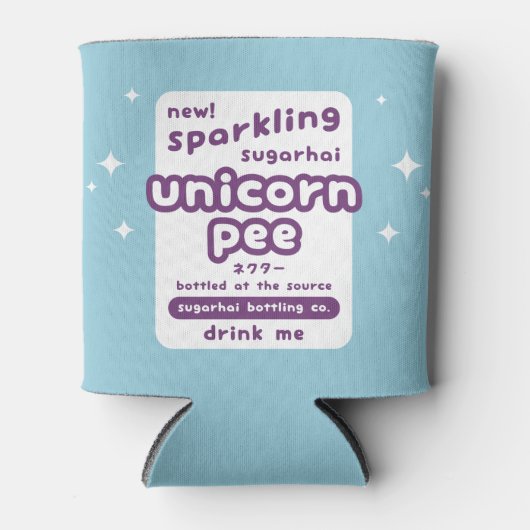 Sparkling Unicorn Pee Dosenkühler (Vorderseite)