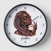 Sparkling Urban Hip Hop Melanin Schönheit Uhr (Vorderseite)