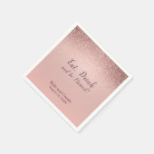 Sparkling Wedding Bar Cocktail Napkin Serviette (Ecke)