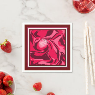 Sparkling Weihnachts-Blume Papier Cocktail Napkins Serviette