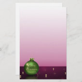 Sparkling Weihnachts-Ornament-Schreibtisch Briefpapier (Vorne/Hinten)