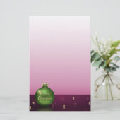 Sparkling Weihnachts-Ornament-Schreibtisch Briefpapier (Stehend Vorderseite)