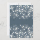 Sparkling Weihnachtsbällchen Feiertag Party Einladung (Rückseite)