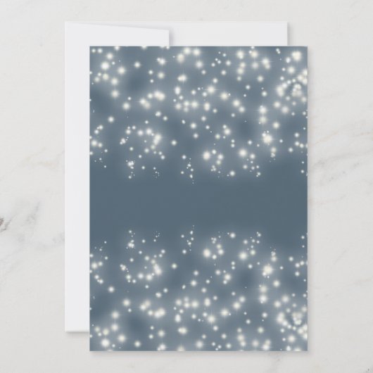 Sparkling Weihnachtsbällchen Feiertag Party Einladung (Rückseite)