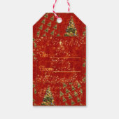 Sparkling Weihnachtsbaum-Geschenktasten Geschenkanhänger (Rückseite)