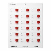 Sparkling Weihnachtsgeschenk - Geschenk-Tag Adressaufkleber (Vorne)