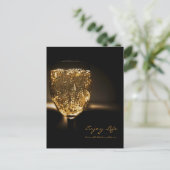 Sparkling Wein Champagner Inspiration Leben Postkarte (Stehend Vorderseite)