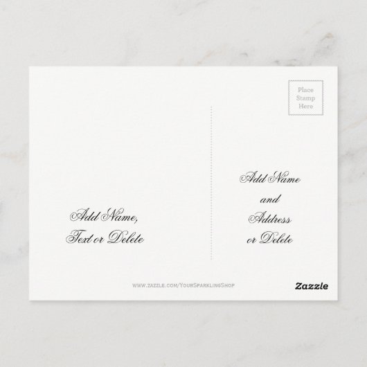 Sparkling Wein Champagner Inspiration Leben Postkarte (Rückseite)