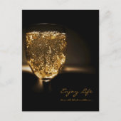 Sparkling Wein Champagner Inspiration Leben Postkarte (Vorderseite)