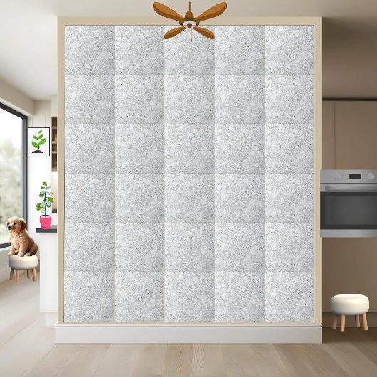 Sparkling White Terrazzo Keramik Tile Fliese