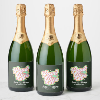 Sparkling Wine Bottle Labels Schaumweinetikett