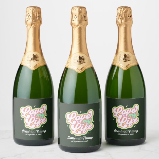 Sparkling Wine Bottle Labels Schaumweinetikett (Flaschen)